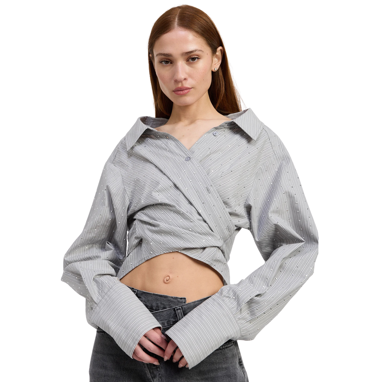 christelle wrap shirt