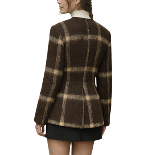 plaid blazer