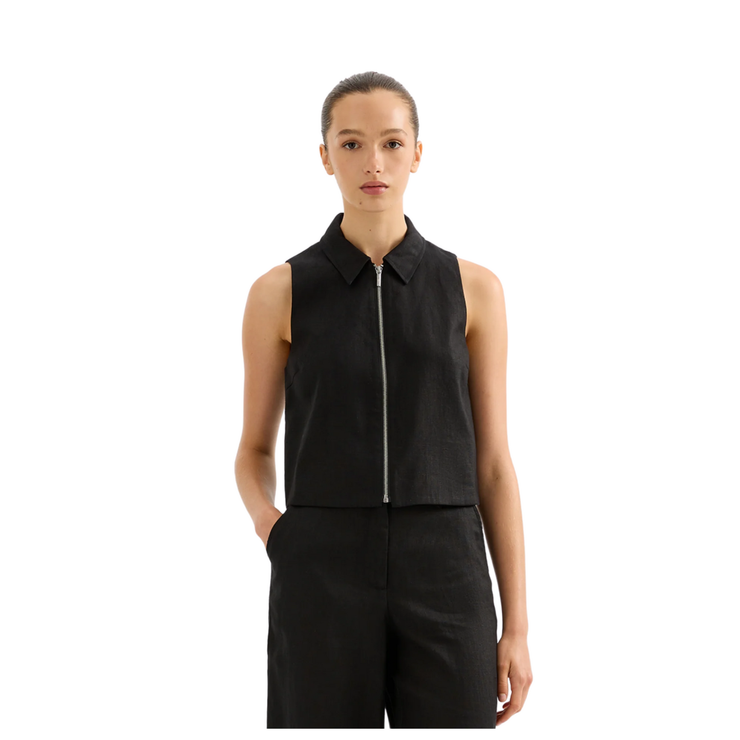dalia linen vest