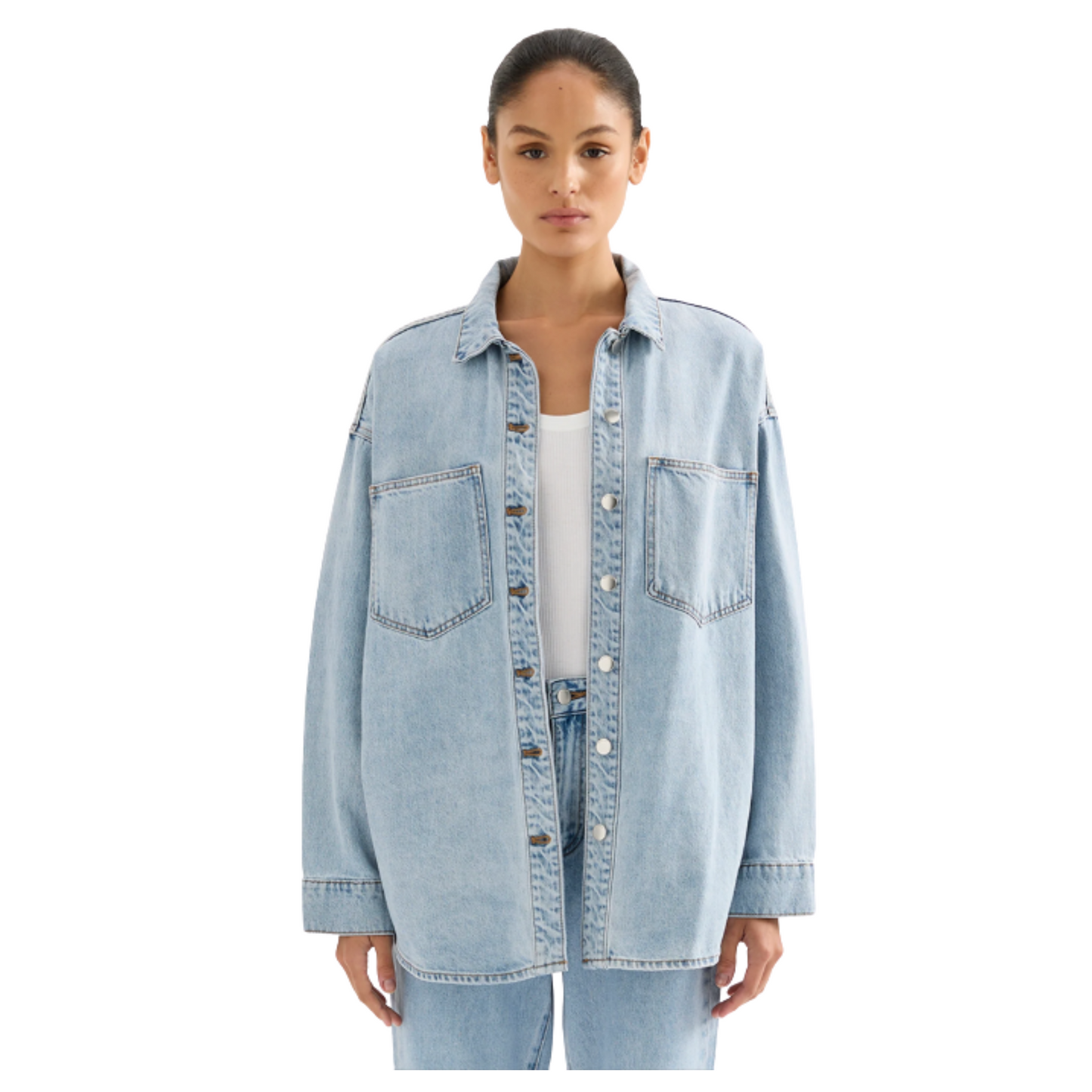 organic denim overshirt