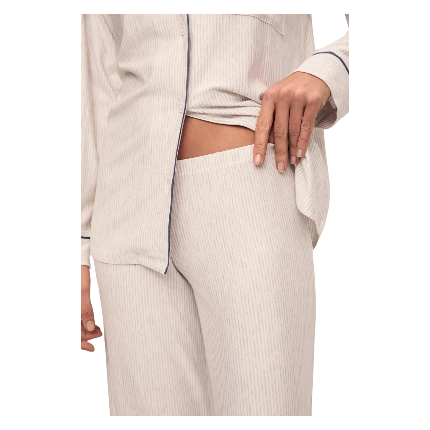 gisele printed long pj set