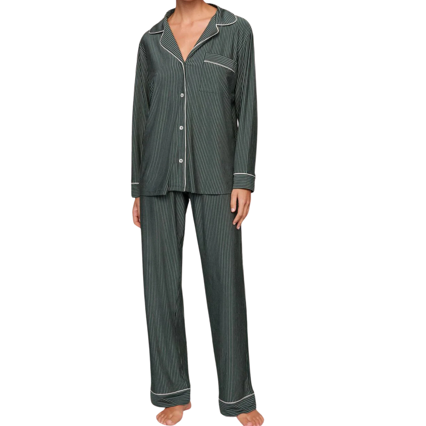 gisele printed long pj set