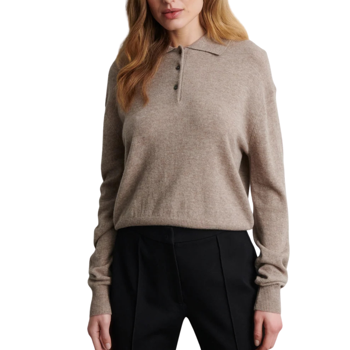 longo polo knit