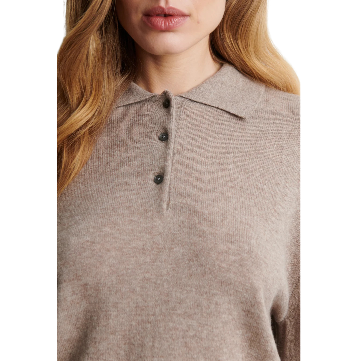 longo polo knit