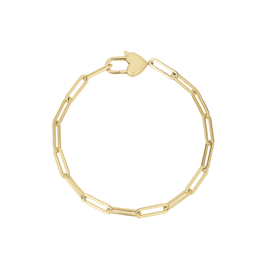 heart padlock bracelet