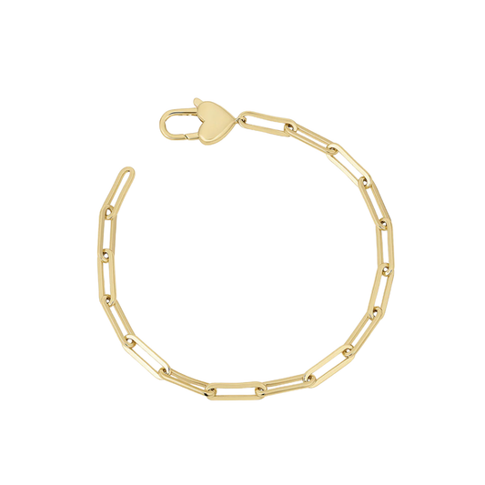 heart padlock bracelet