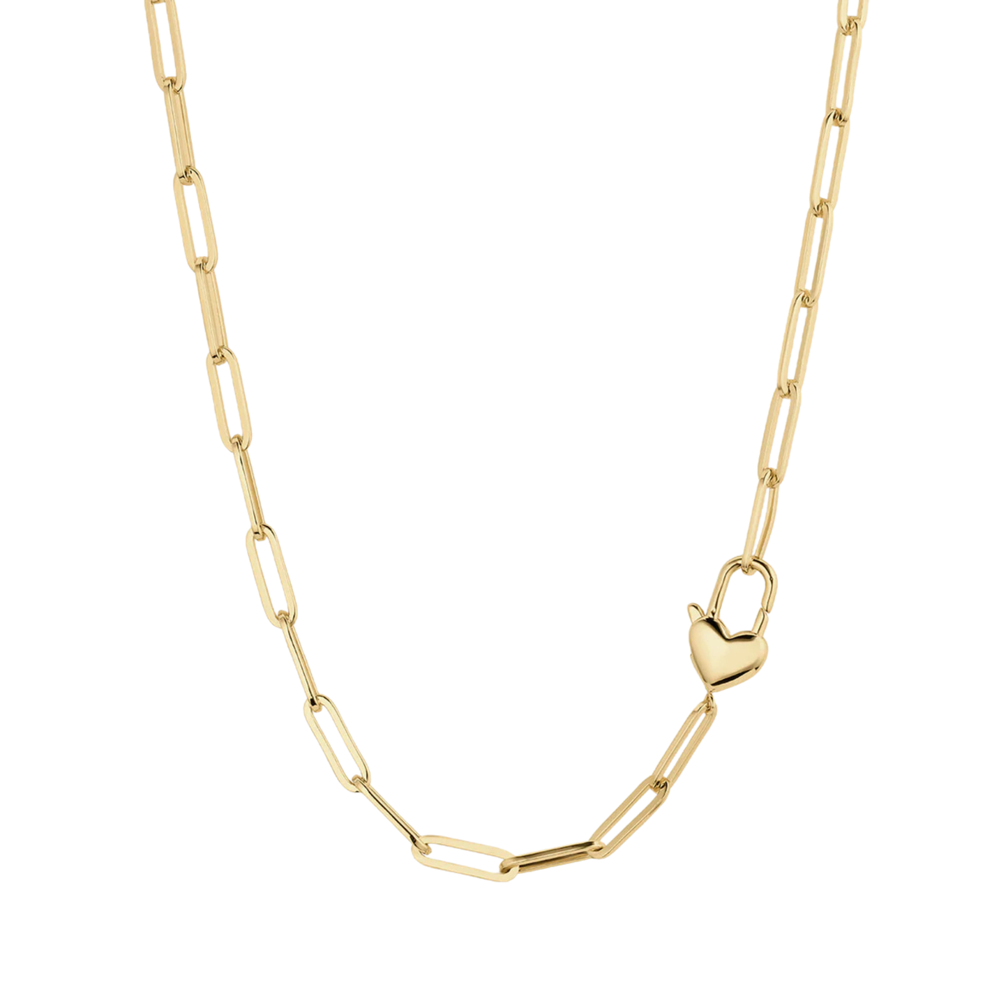 heart padlock necklace