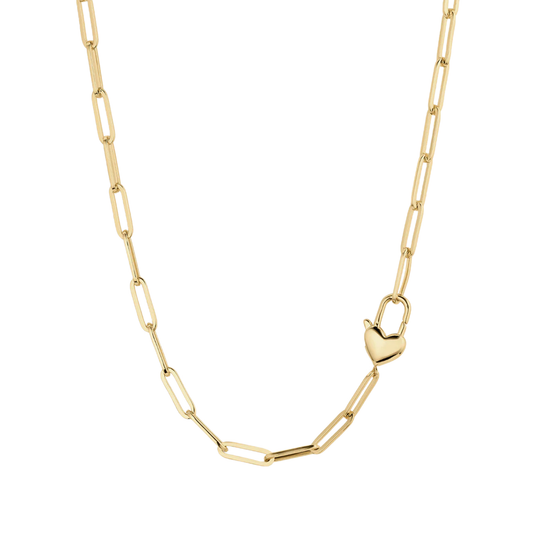 heart padlock necklace