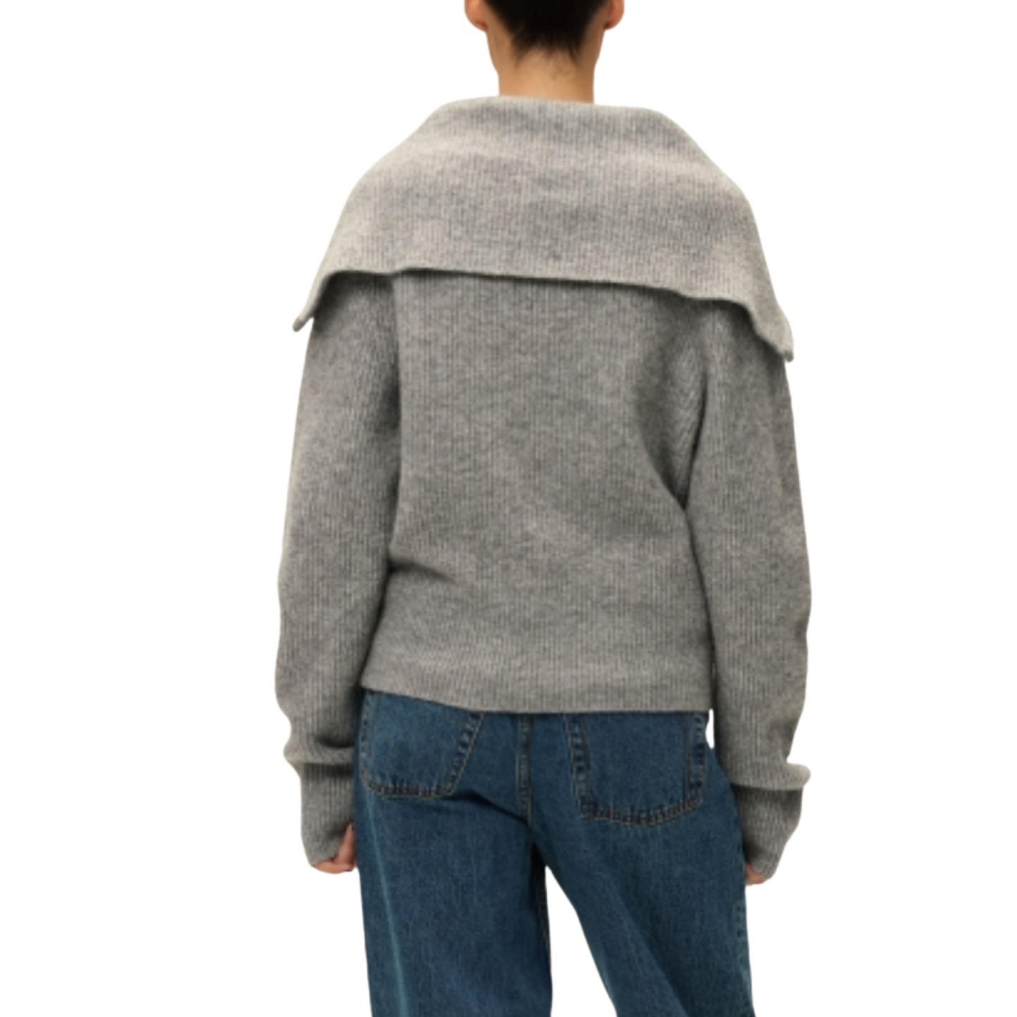 leigh zip-up sweater