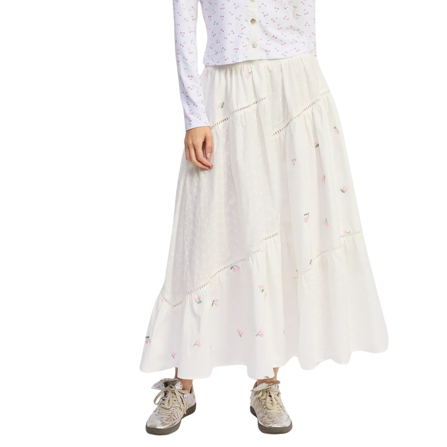 roselle midi skirt