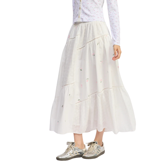 roselle midi skirt