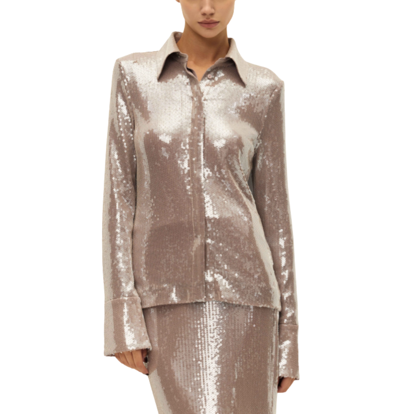 beli sequin shirt