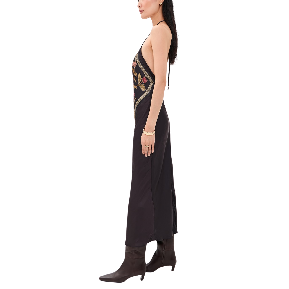 citrine midi dress