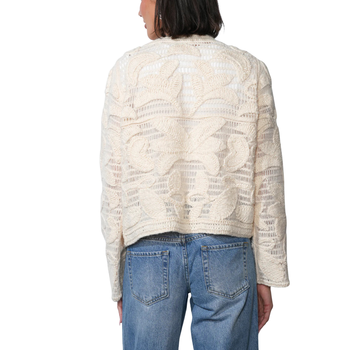 sutton crochet cardigan