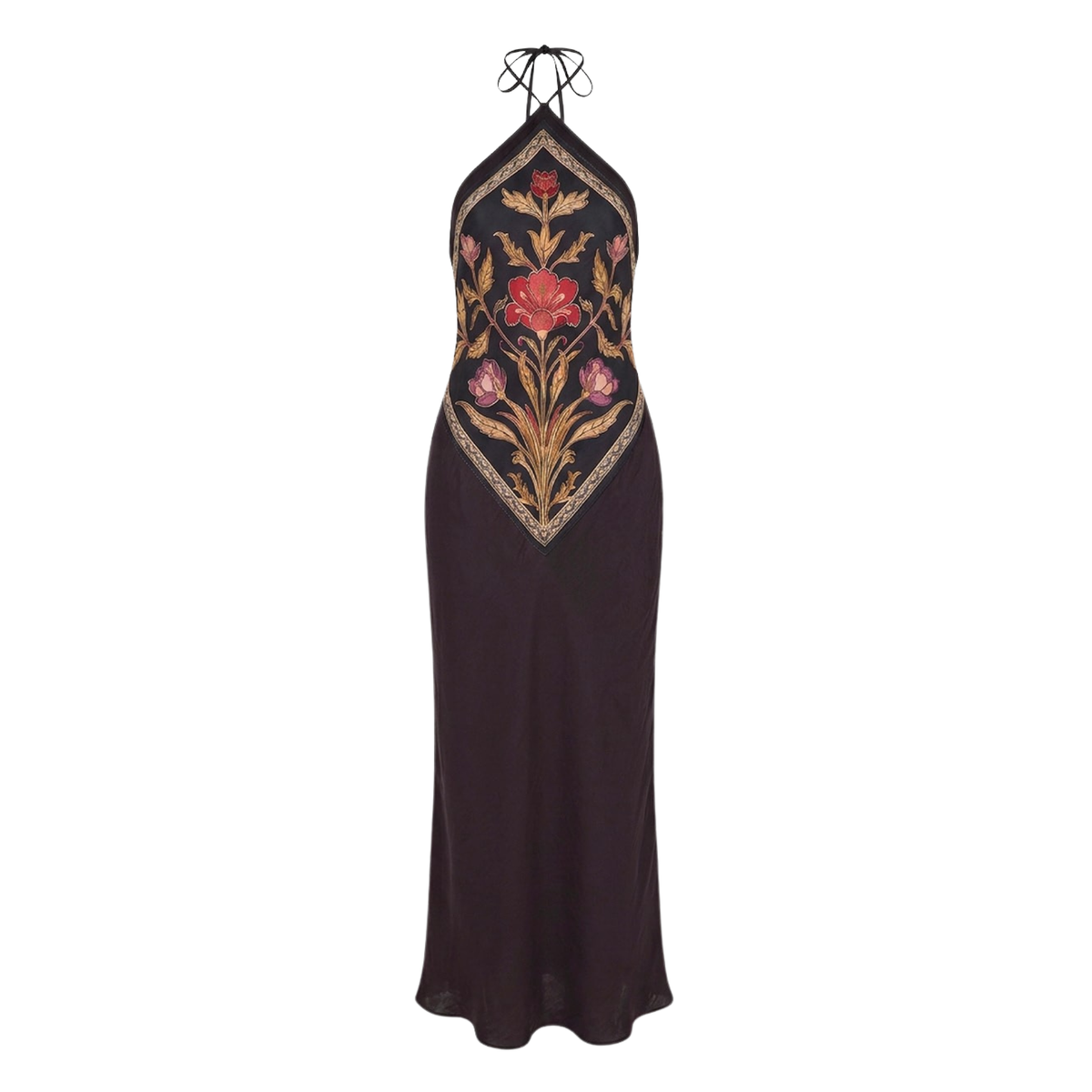 citrine midi dress