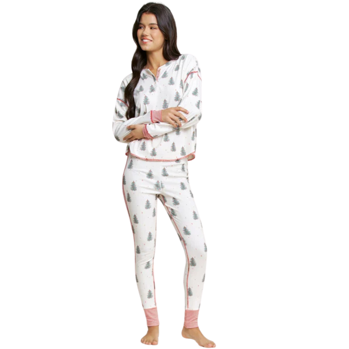 holiday henley pj set