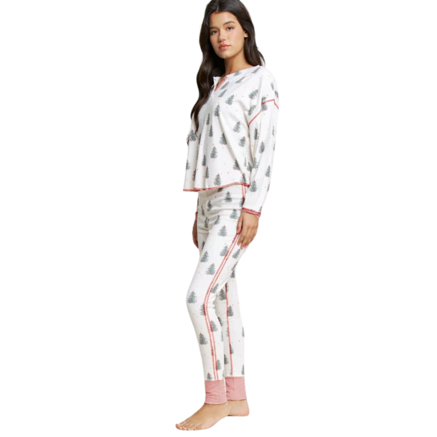 holiday henley pj set
