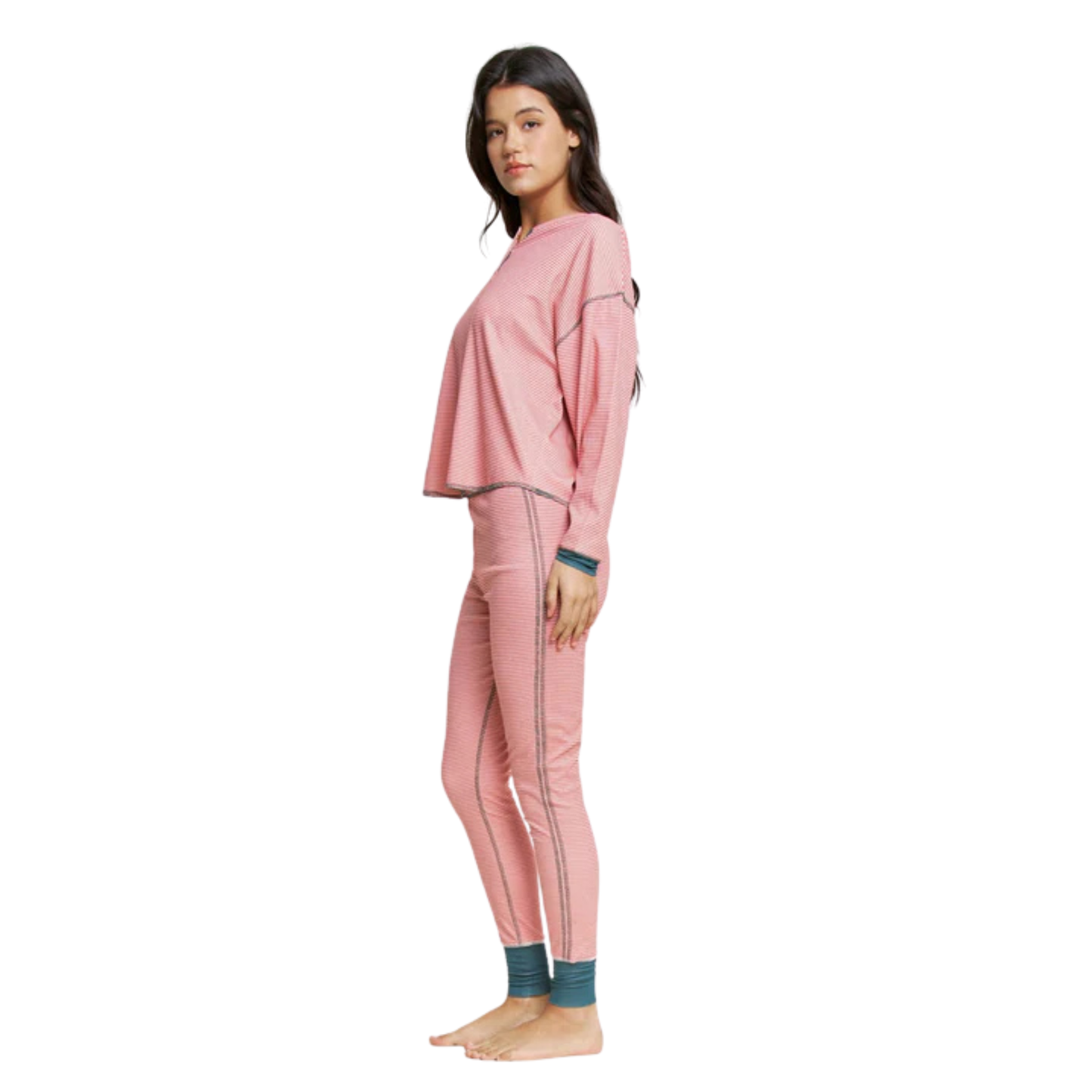 holiday henley pj set