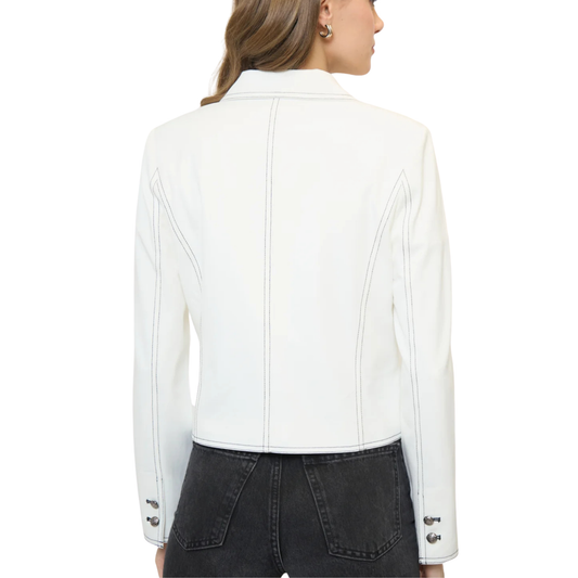 alba topstitch jacket