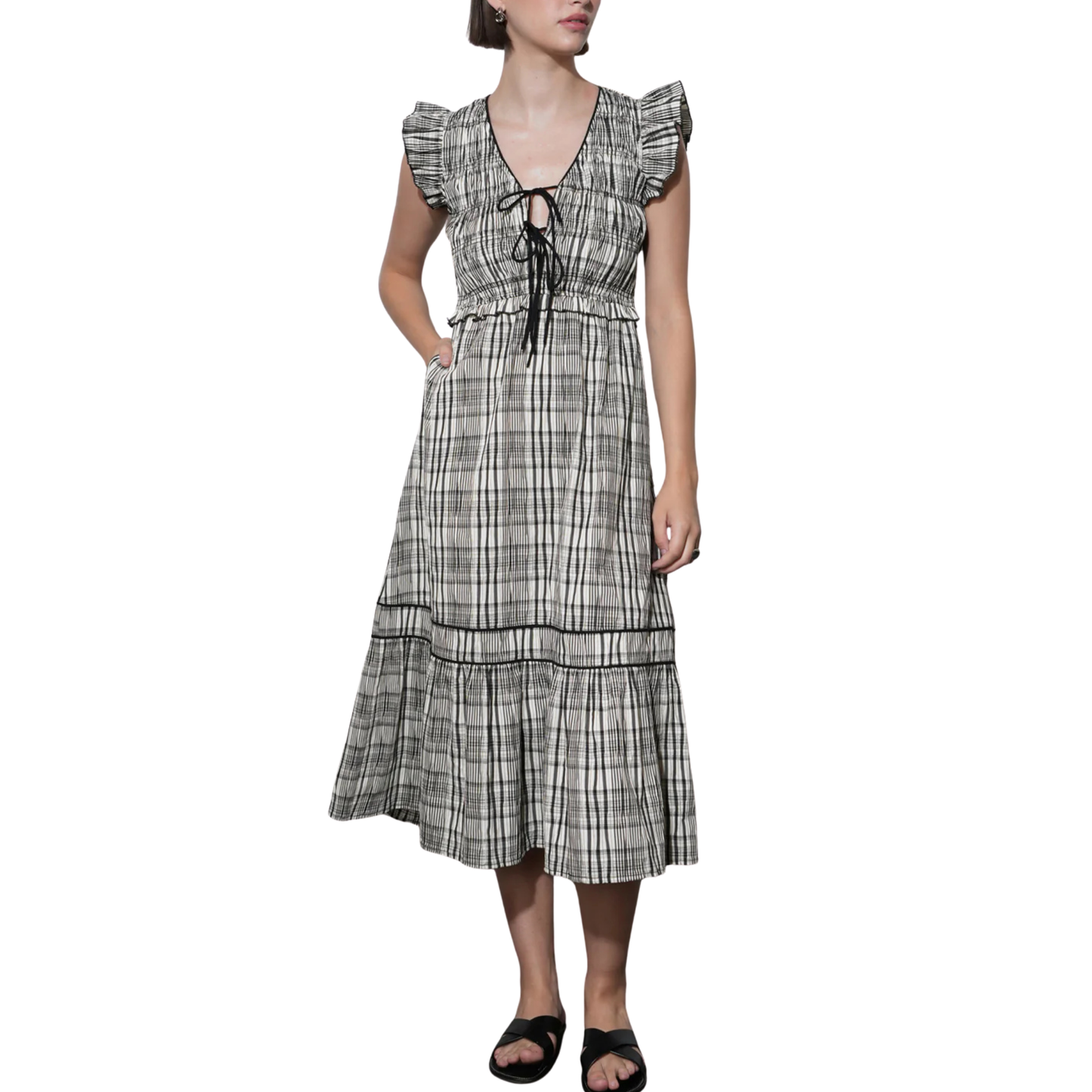 lacey midi dress