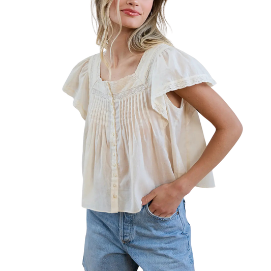 pintuck blouse