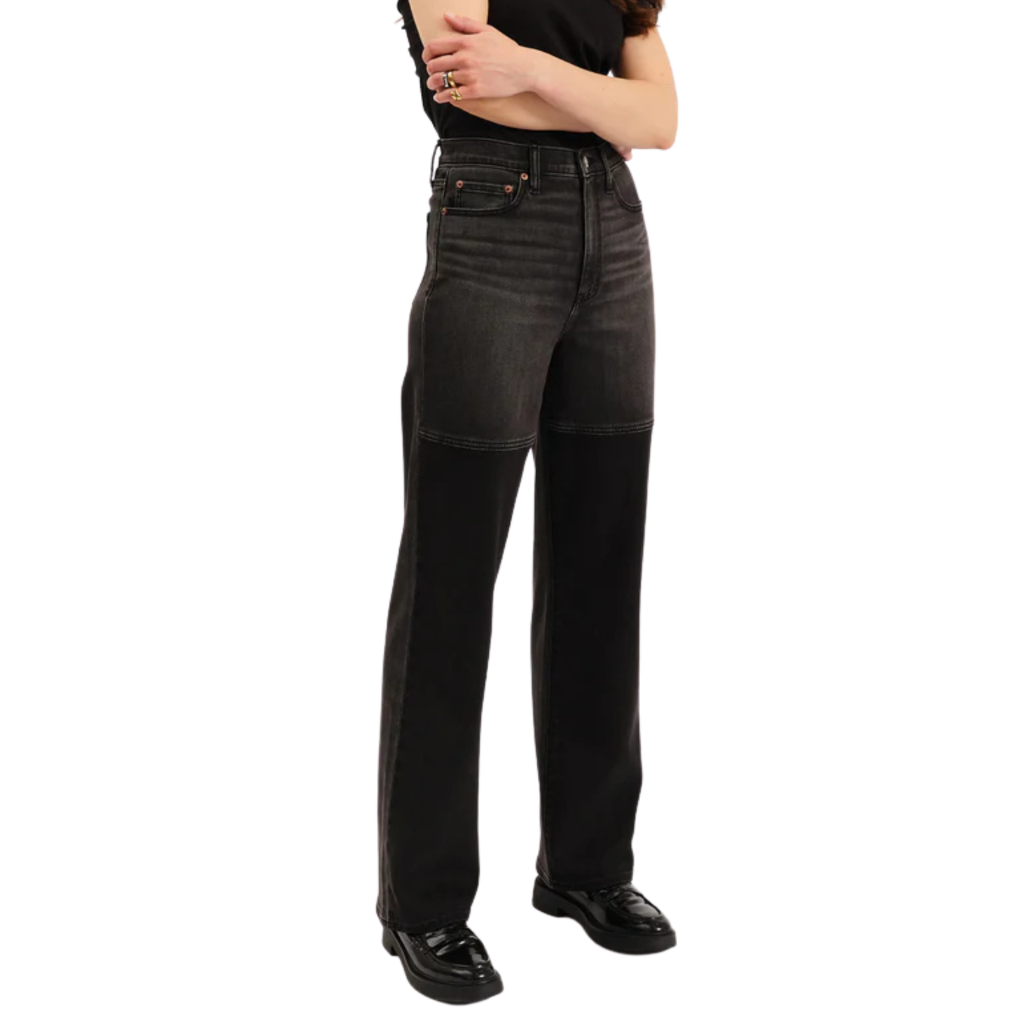 city straight dbl dip jean