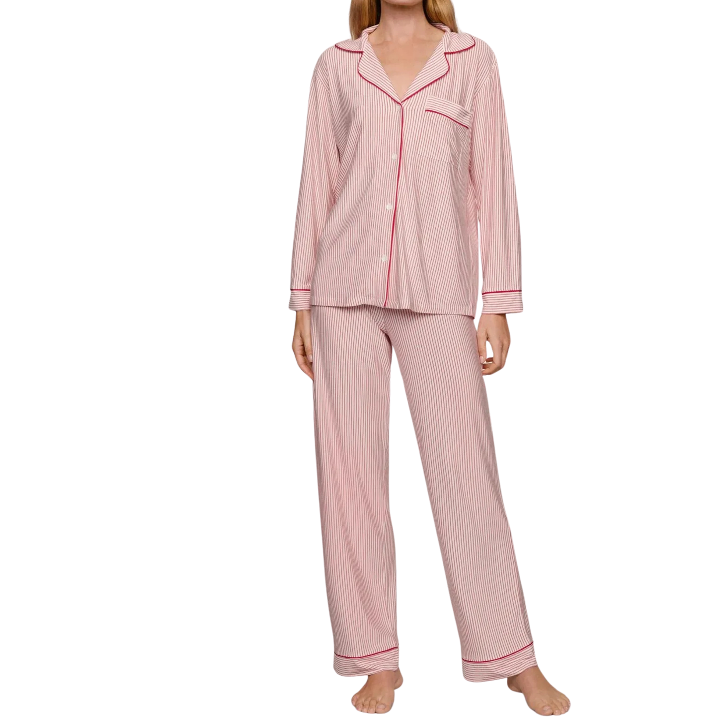 gisele printed long pj set