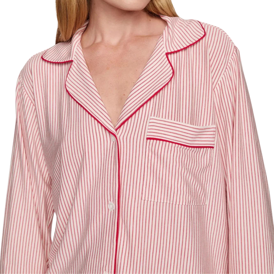 gisele printed long pj set