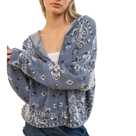paisley cardigan