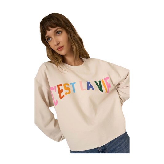 cest la vie sweatshirt