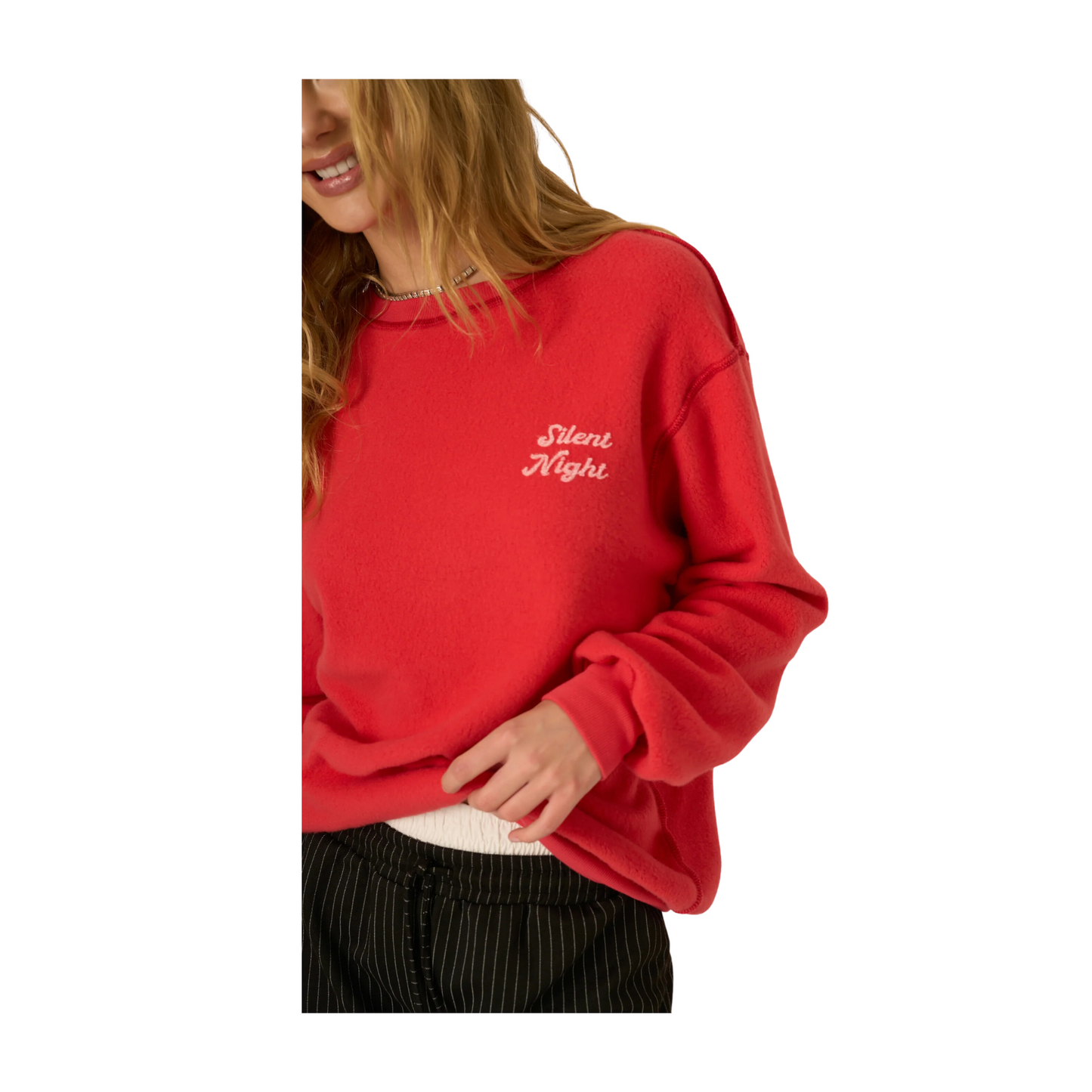 merry & bright reversible sweatshirt