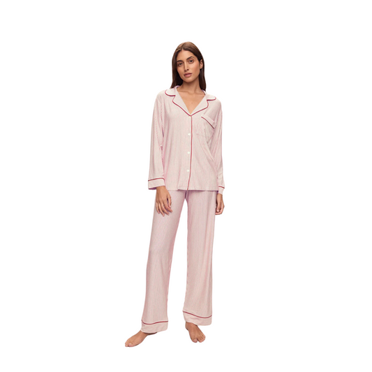 gisele printed long pj set