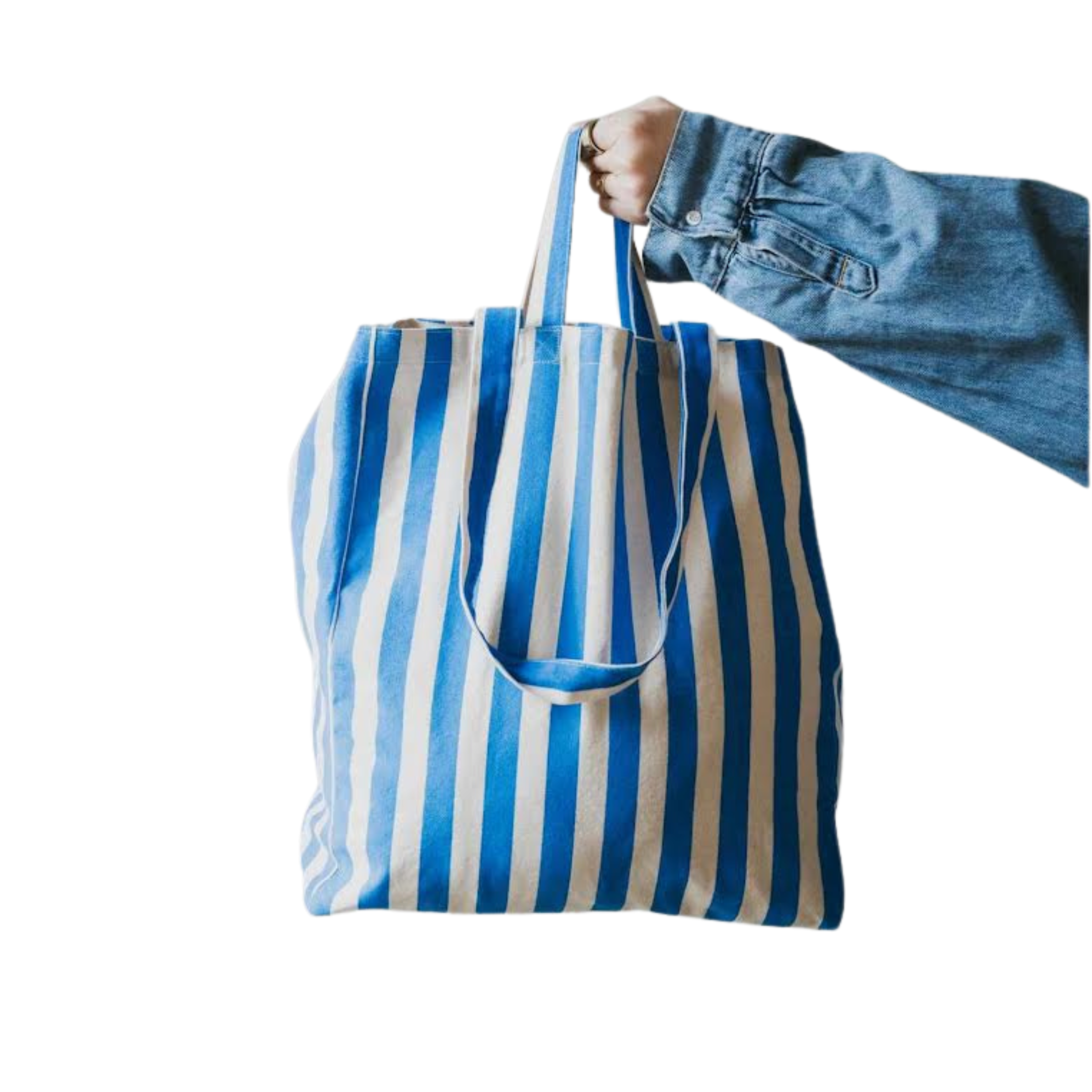 stripe tote bag